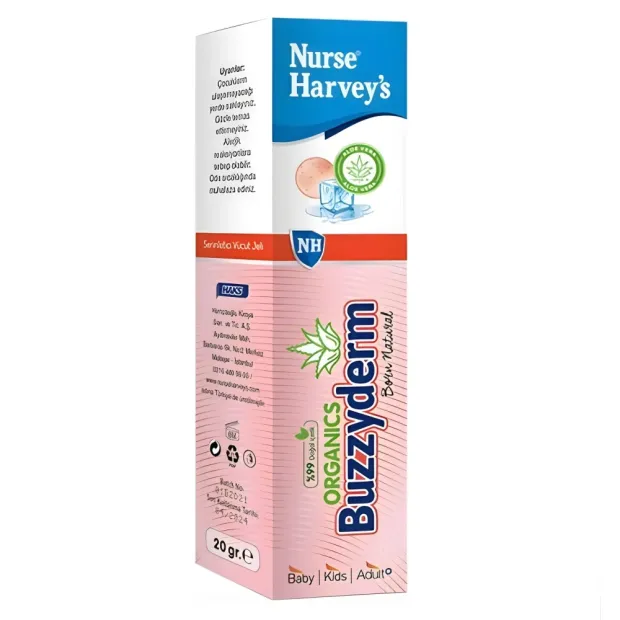 Nurse Harveys Organics Buzzyderm Serinletici Vücut Jeli 20ml