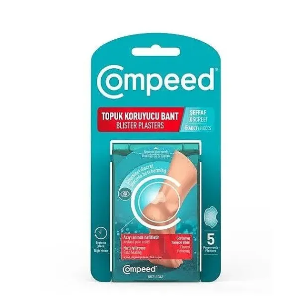 Compeed Topuk Koruyucu Bant Şeffaf 5li