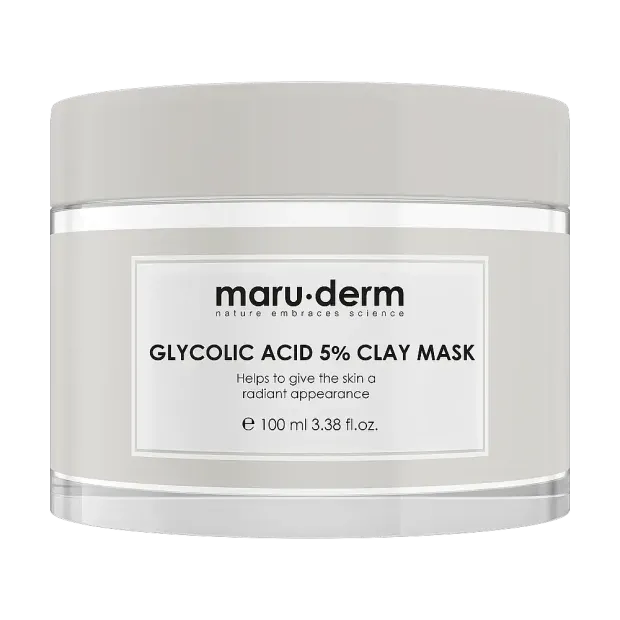 Maruderm Glycolic Acid %5 Clay Mask-Gözenek Temizleyici ve Cilt Tonunu Eşitleyen Kil Maskesi 100 ML