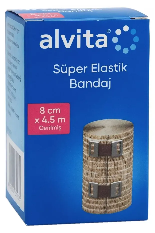 Alvita Süper Elastik Bandaj 8 x 4,5 m