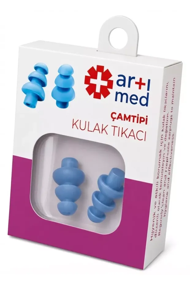 Artımed İkili Silikon Çam Tipi Kulak Koruyucu