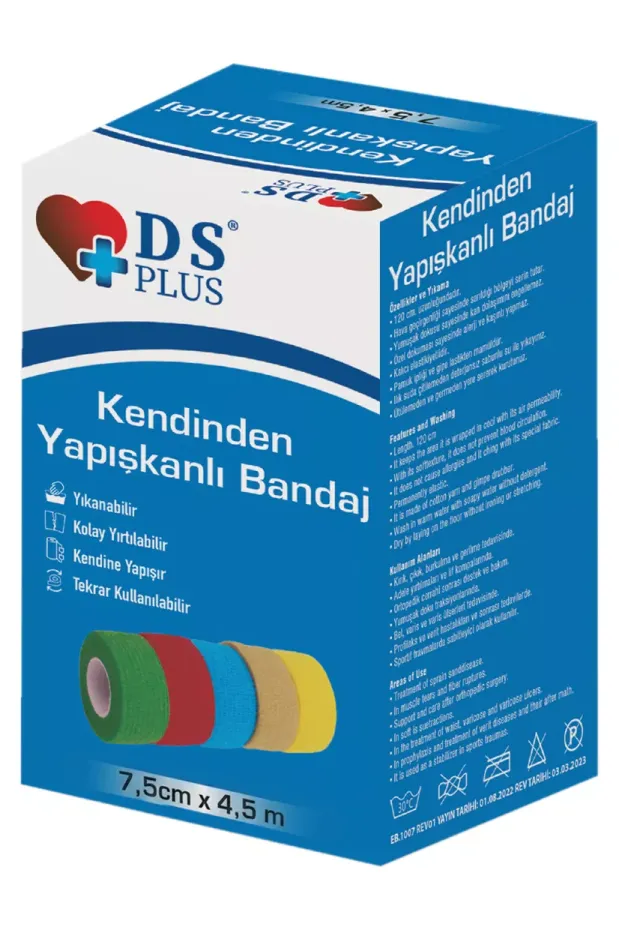 Ds Plus Coban Bandaj 7,5 cm x 4,5 m - Yeşil