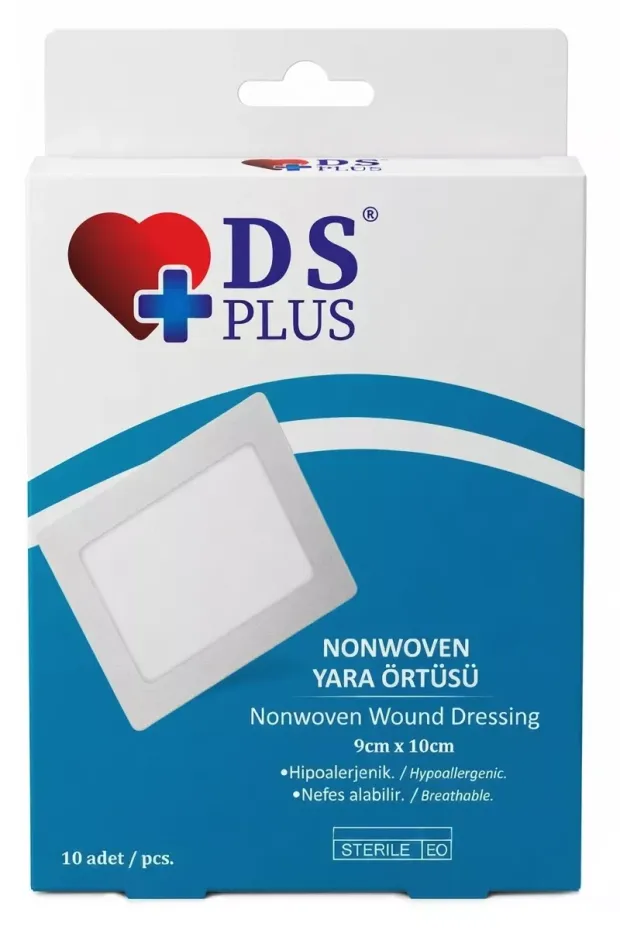 DS PLUS Esnek (nonwoven) Yara Örtüsü 9cm*10cm - (10 Adet)