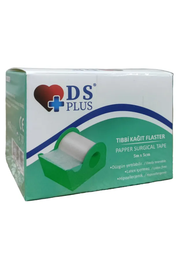 DS Plus Kağıt Flaster 5 m x 5 cm