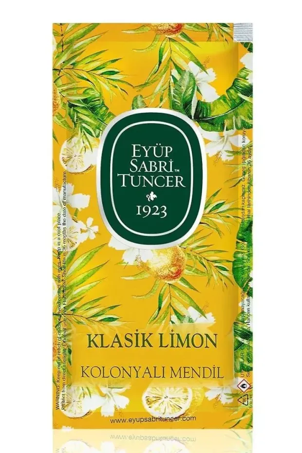 Eyüp Sabri Tuncer Klasik Limon Kolonyalı Mendil 150li
