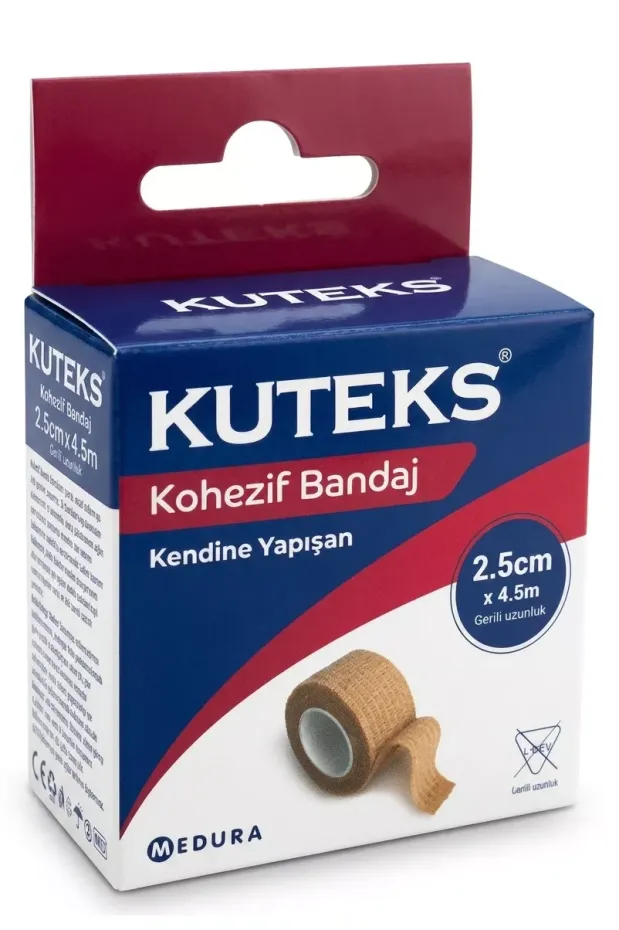Kuteks Kohezif Bandaj 2,5 cm x 4,5 m