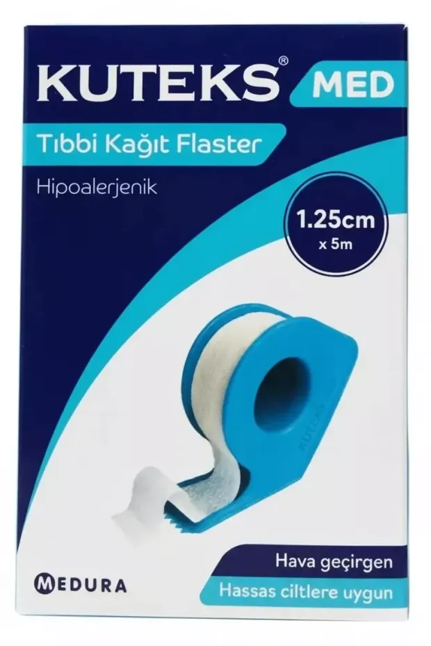 Kuteks Med Kağıt Flaster 1,25 cm x 5m