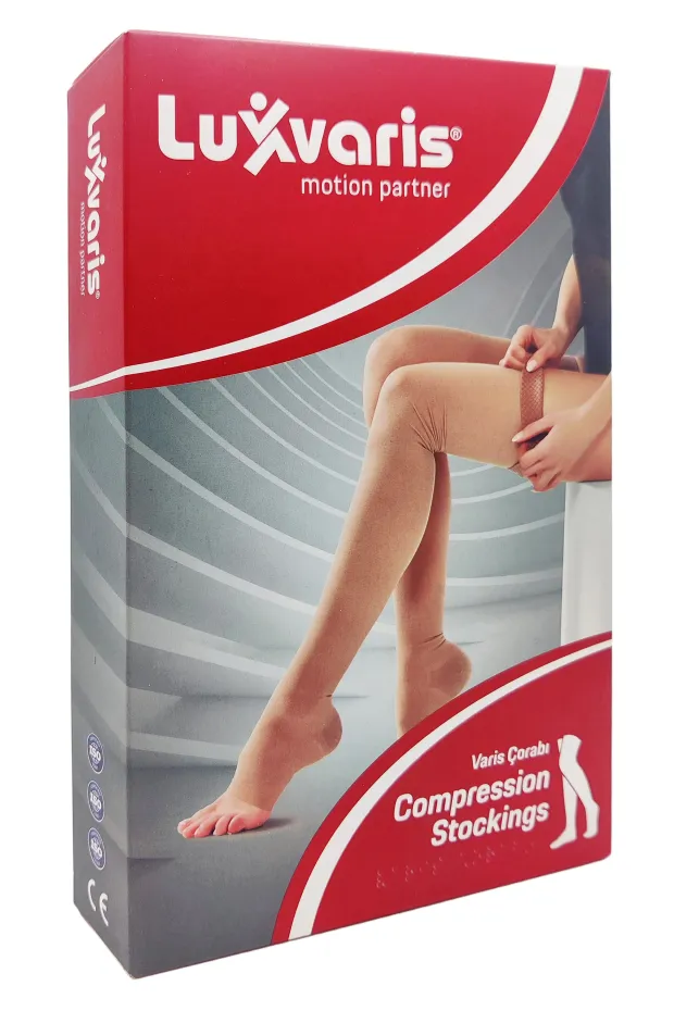 Luxvaris 853 CCL1 Dizüstü Burnu Açık Ten Rengi Varis Çorabı No: 7