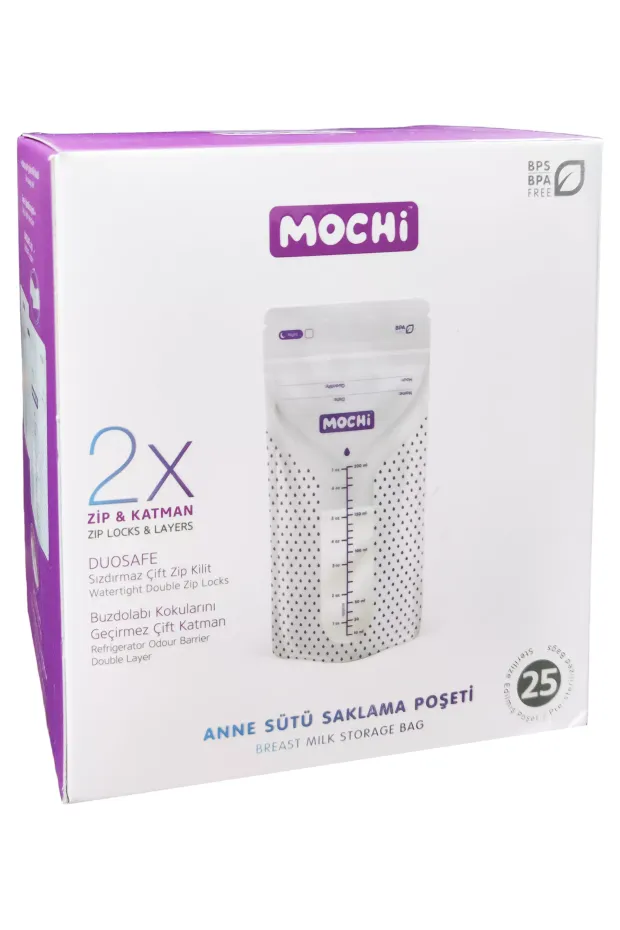 Mochi Anne Sütü Saklama Poşeti 25li 200 ml