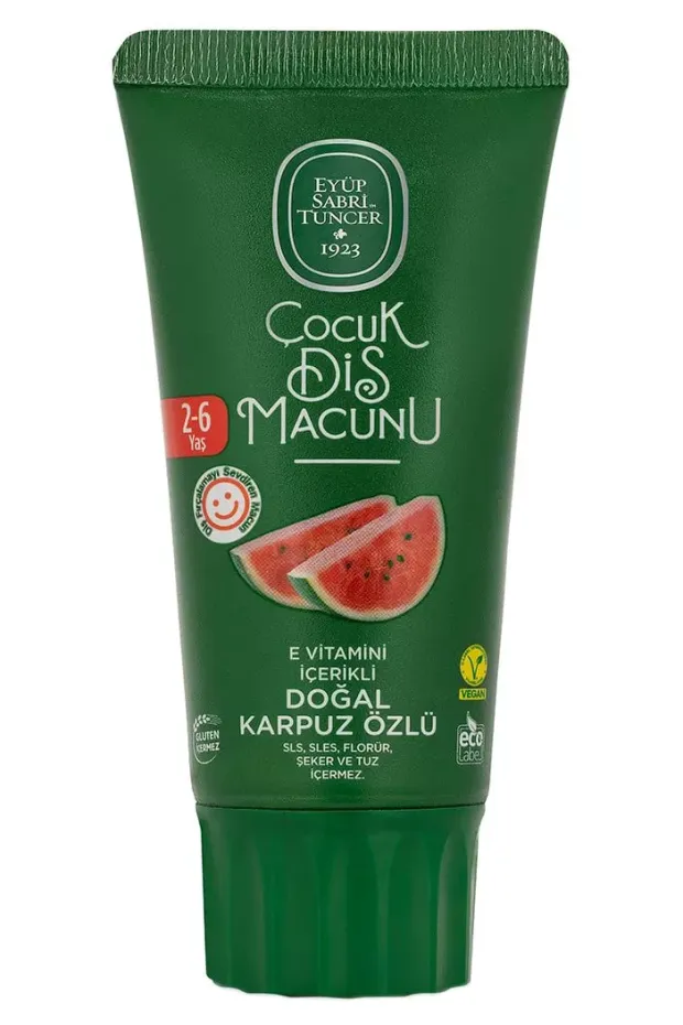 Eyüp Sabri TuncerDoğal Karpuz Özlü 2-6 Yaş Çocuk Diş Macunu 60 ml