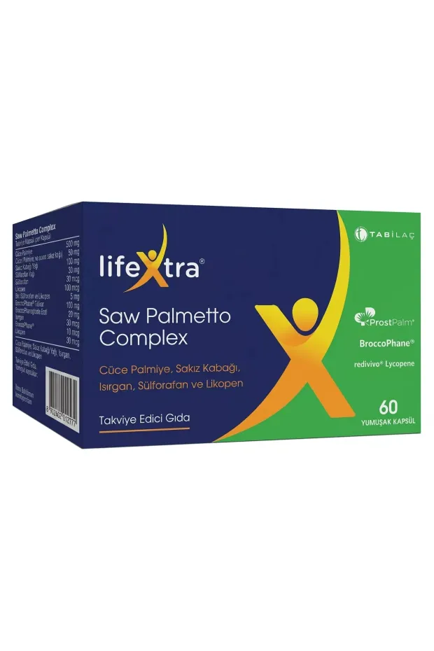 Lifeextra Saw Palmetto Complex 60 Yumuşak Kapsül