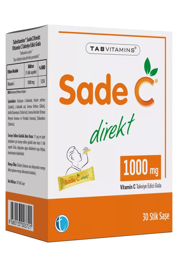 Tab İlaç Sade-C Direkt C Vitamini 30 Stik Şase