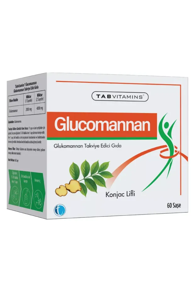 TabVitamins Glucomannan Food Supplement 60 Şase