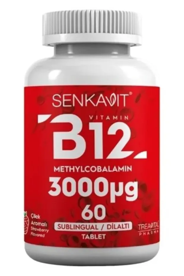 Senkavit B12 3000 mcg Dil Altı Sublingual 60 Tablet