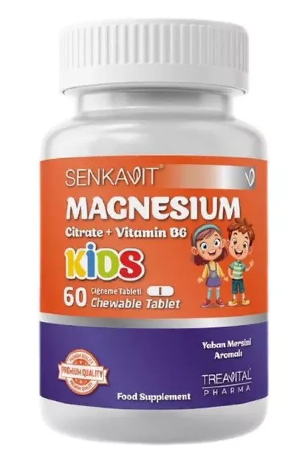 Senkavit Kids Magnezyum B6 Çiğneme 60 Tablet