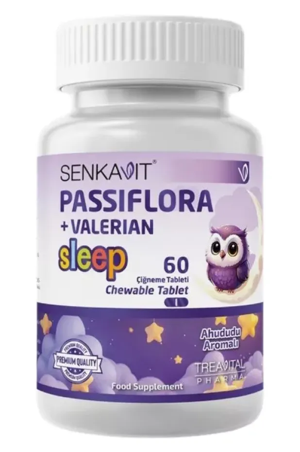 Senkavit Kids Passiflora Sleep Çiğneme 60 Tablet