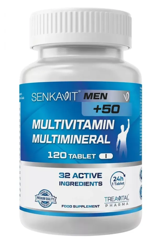 Senkavit Mens Multivitamin ve Mineral Complex +50 Yaş 120 Tablet