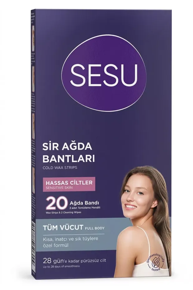 Sesu Ağda Bandı Yüz İçin Hassas Ciltler 20Li