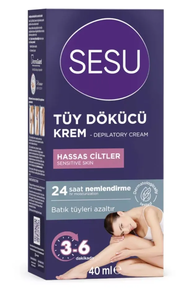 Sesu Tüy Dökücü Krem Hassas Ciltler 40 ml