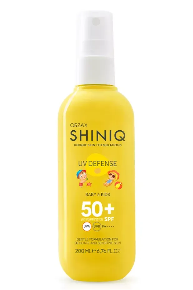 Shiniq Bebek ve Çocuklar için Güneş Koruyucu Vücut Spreyi SPF 50+ 200 ML