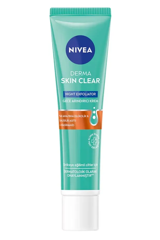 Nivea Derma Skin Clear Gece Arındırıcı Krem 40 ml
