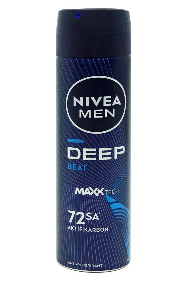 Nivea Men Deodorant Deep Beat Aktif Karbon Erkek Sprey 150 ml