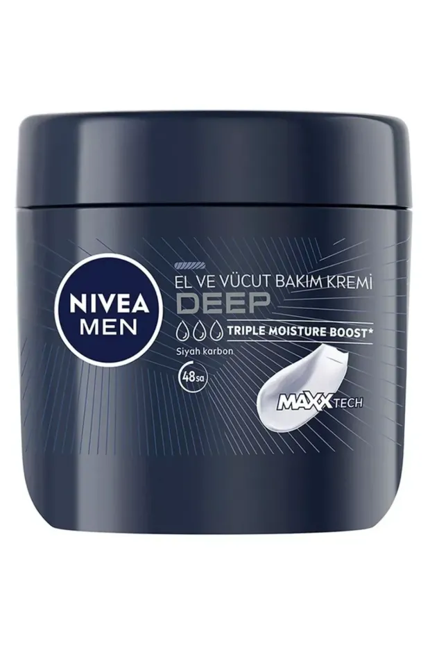 Nivea Men El ve Vücut Kremi Deep Impact Normal Ciltler İçin Nemlendirici 400 ml