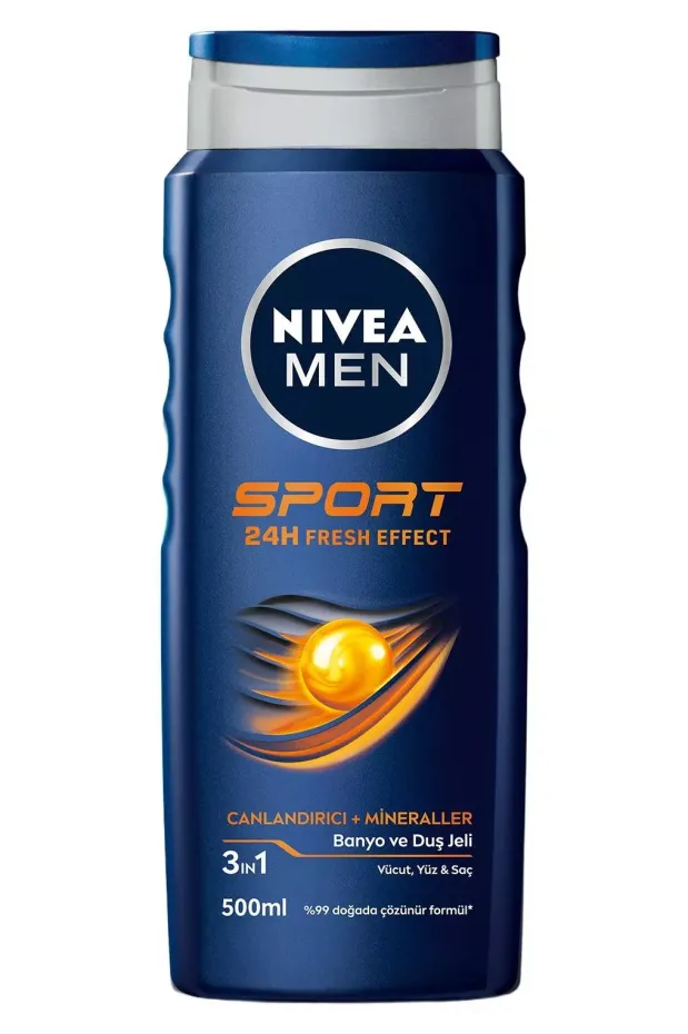 Nivea Men Saç ve Vücut Şampuanı Sport 500 ml