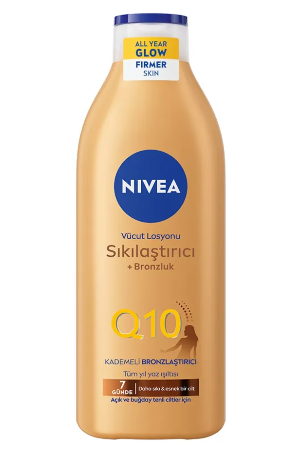 Nivea Q10 Sıkılaştırıcı ve Bronzlaştırıcı Vücut Losyonu 400 ml