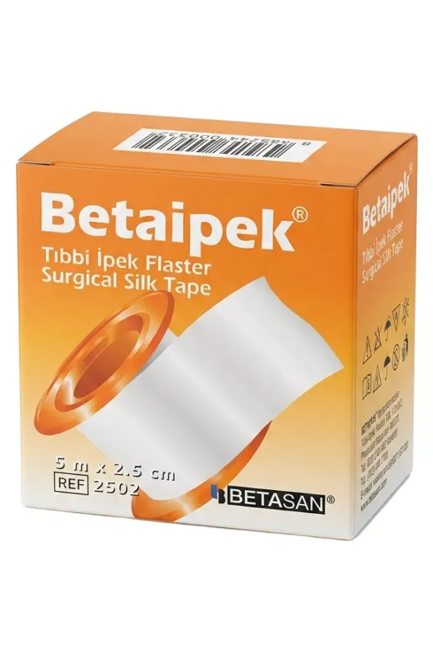 Betaipek Tıbbi İpek Flaster 5 m x 2.5 cm