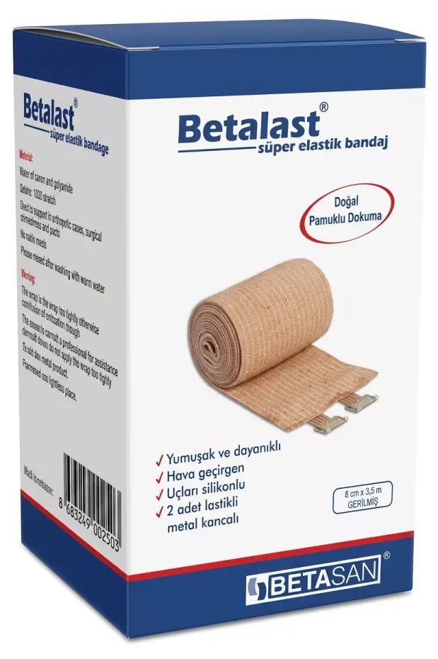 Betalast Süper Elastik Bandaj 8 cm x 3,5 m