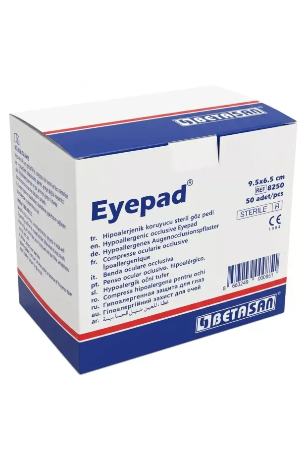 Betasan Hipoalerjenik Göz Pedi 50 Adet 6,5x9,5 cm