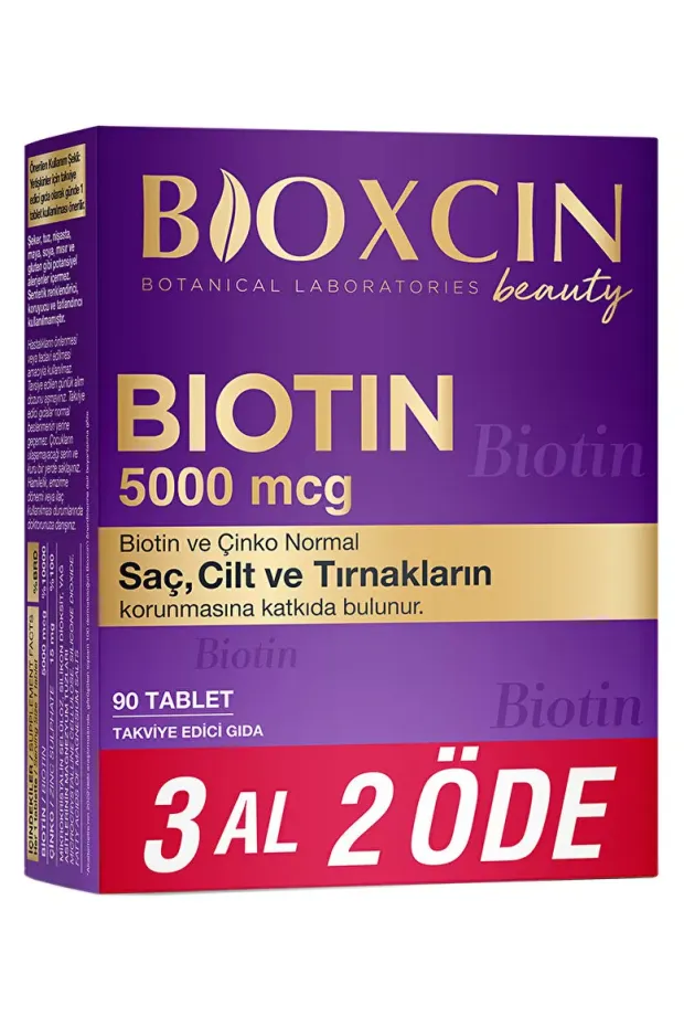 Bioxcin Biotin 5000 mcg 90 Tablet - 3 AL 2 ÖDE