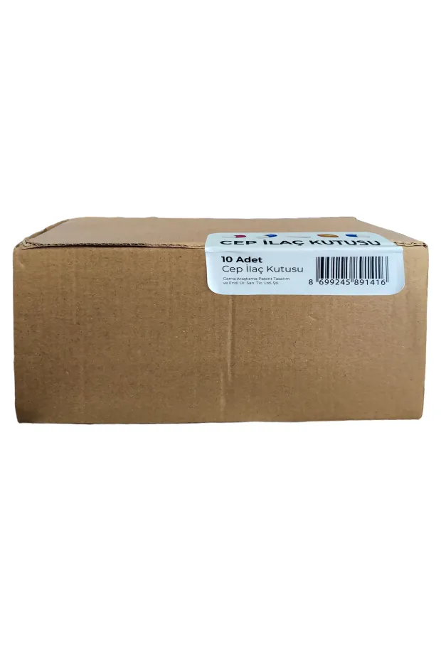 Otifleks Gama Cep İlaç Kutusu Beyaz 10lu Paket