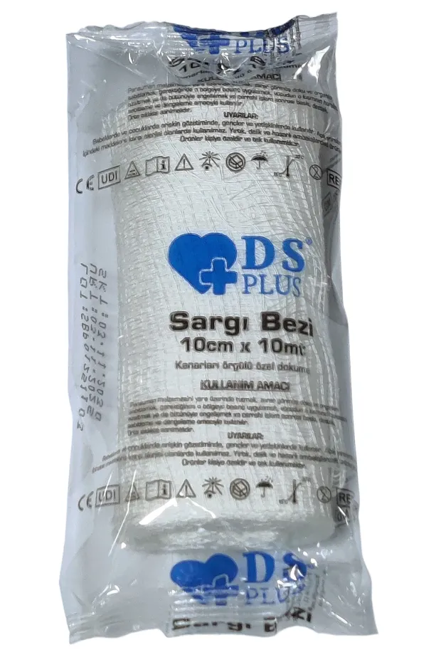 DS Plus Sargı Bezi Hidrofil 10 cm x 10 m