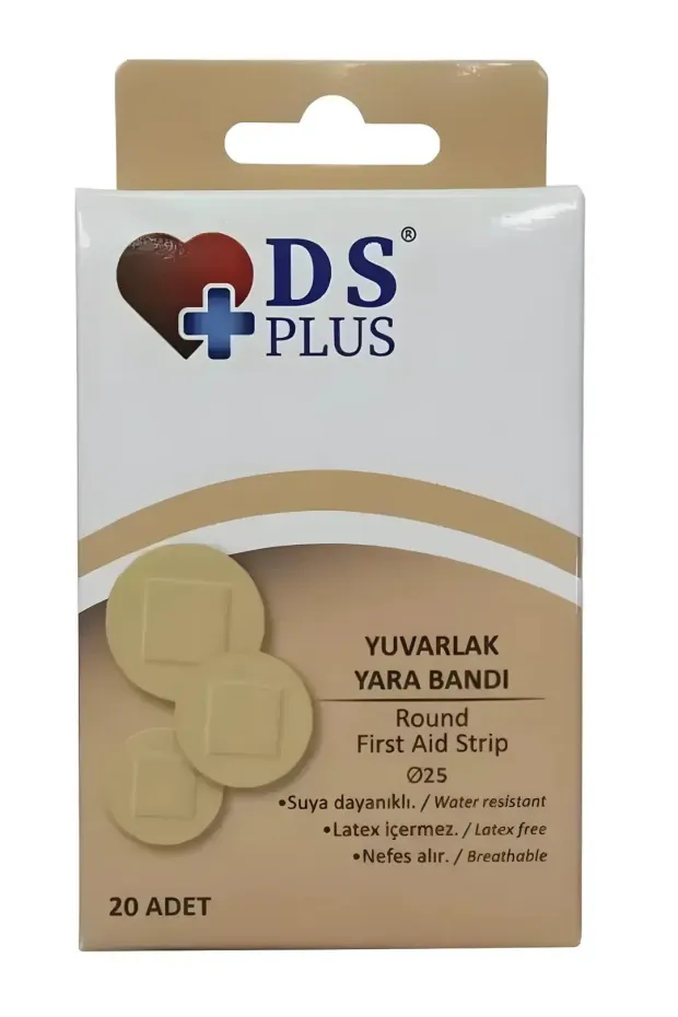 DS Plus Yuvarlak Yara Bandı 20 Adet