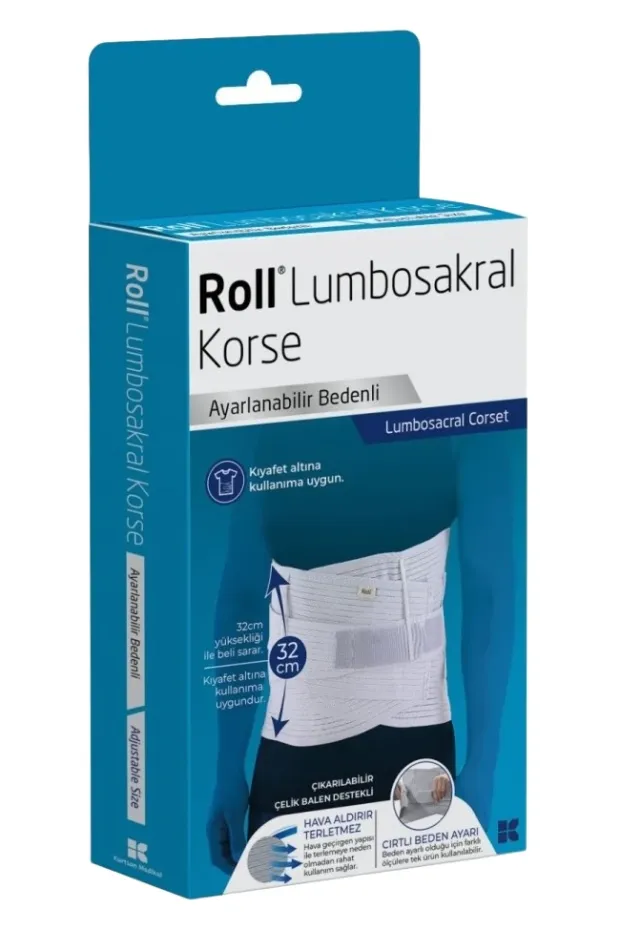 Roll Lumbosakral Korse Ayarlanabilir Bedenli