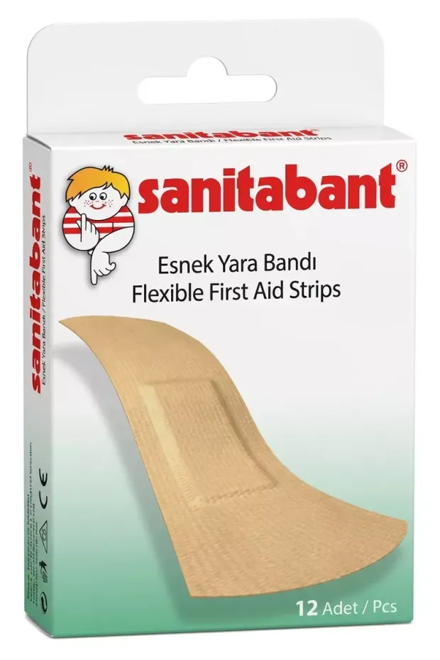 Sanitabant Esnek Yara Bandı 12li