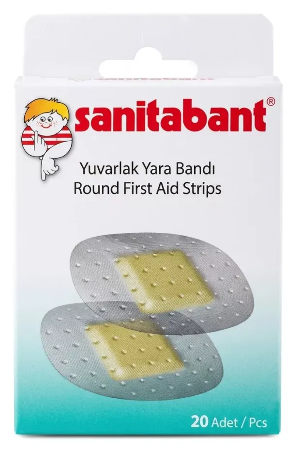 Sanitabant Yuvarlak Yara Bandı 22 mm 20 Adet