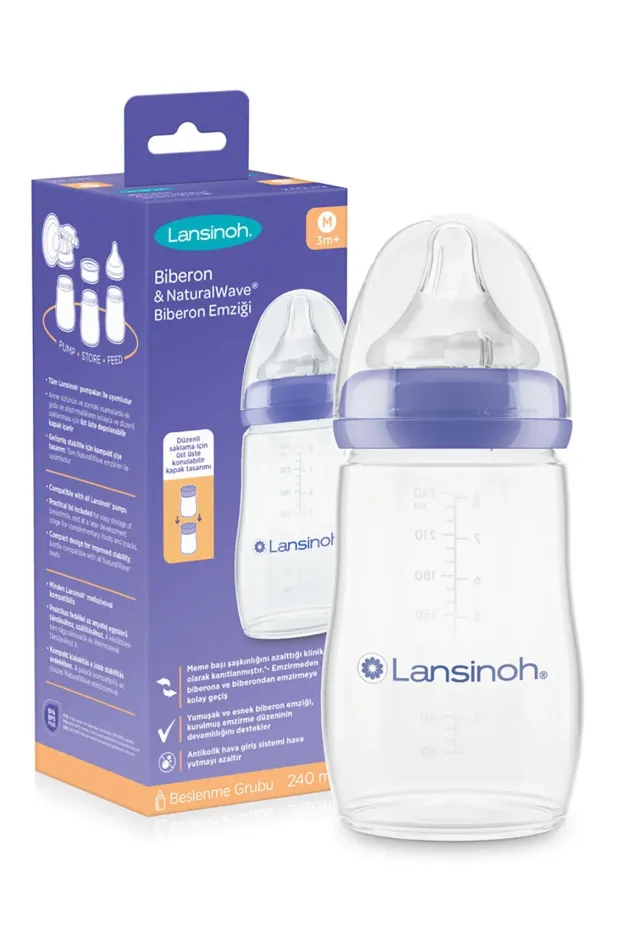Lansinoh Natural Wave Biberon 240 ml