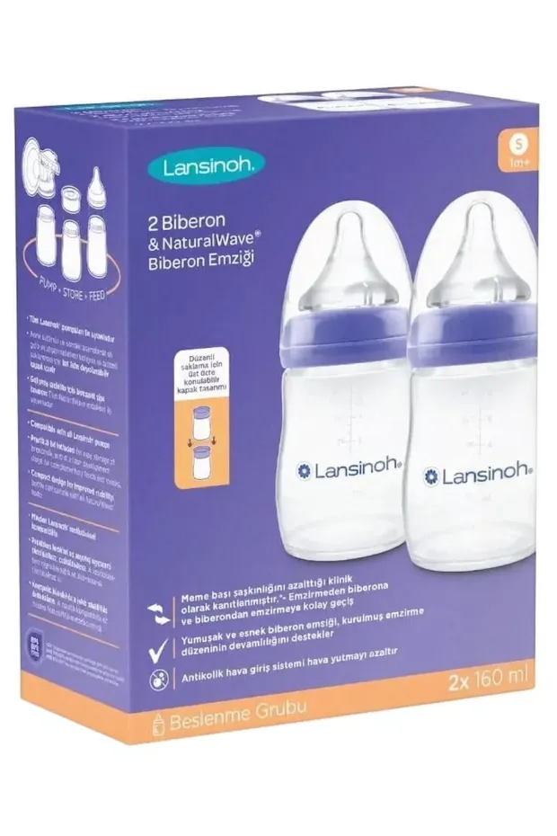 Lansinoh Natural Wave Biberon Seti 160 ml - 2 Adet