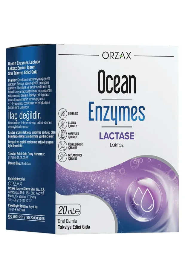 Ocean Enzymes Lactase Damla 20 ml