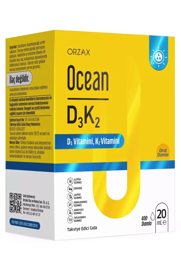 Ocean D3K2 Damla 20 ml