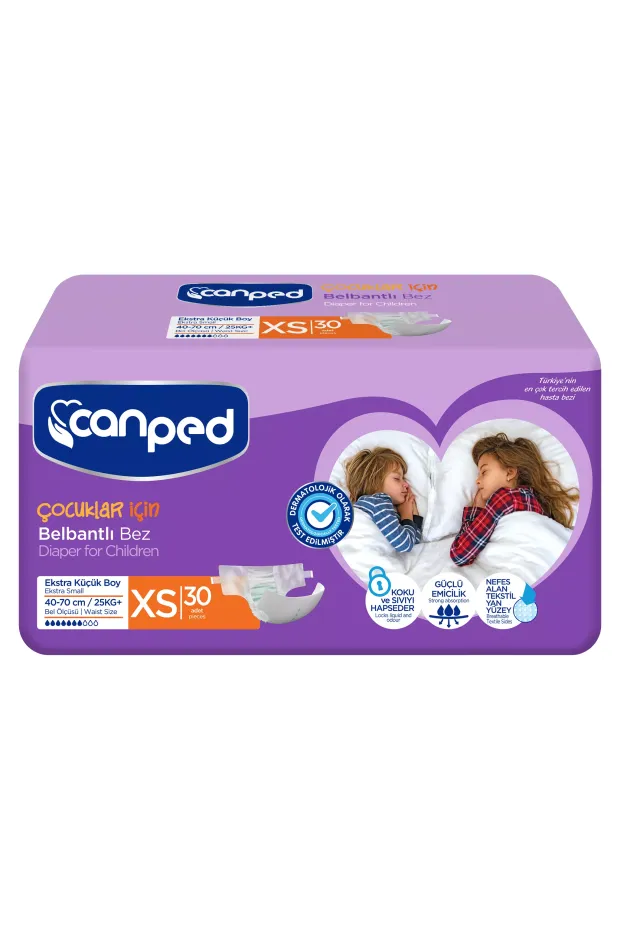 Canped Belbantlı Hasta Bezi xSmall 30lu