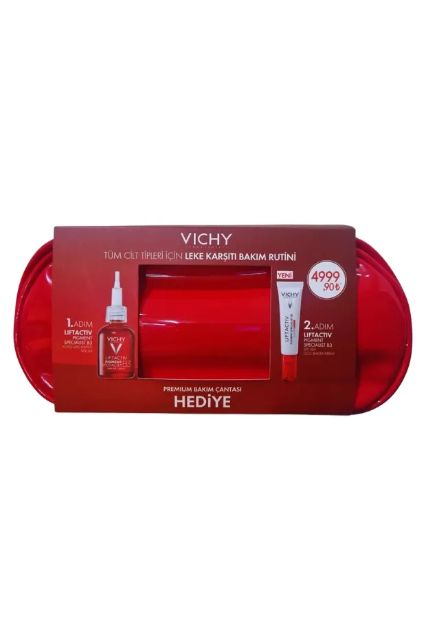 Vichy Liftactiv Pigment B3 Serum 30ml + Pigment B3 Göz Kremi 15ml Çanta Hediyeli