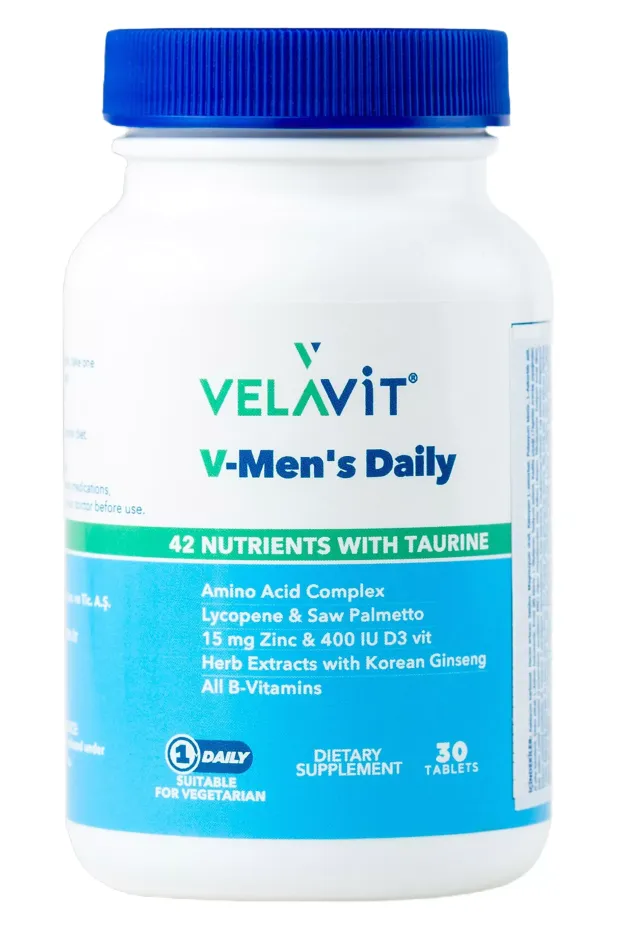 Velavit V-Mens Daily Takviye Edici Gıda 30 Tablet