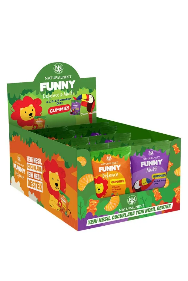 NaturalNest Funny Multi  Defence Gummies 36 Paket