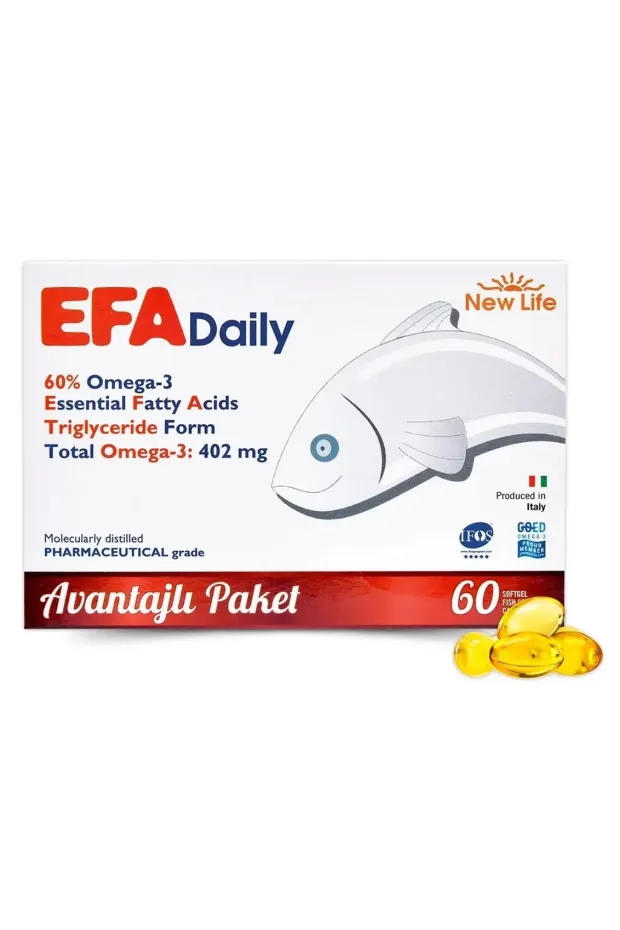 New Life EFA Daily 60 Kapsül