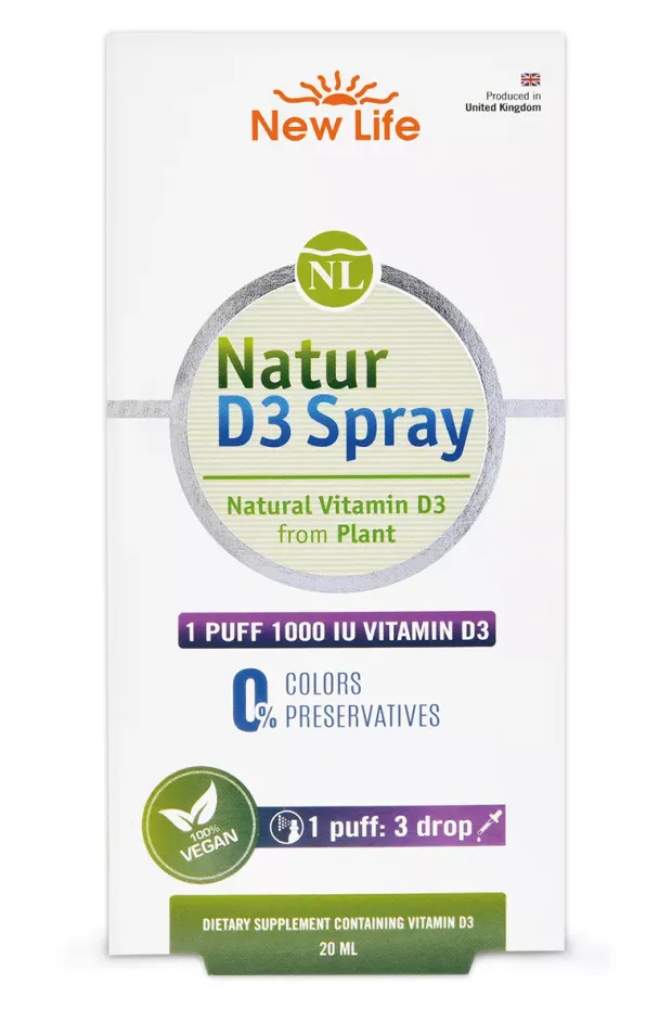New Life Natur D3 Spray 1000 IU 20 ml