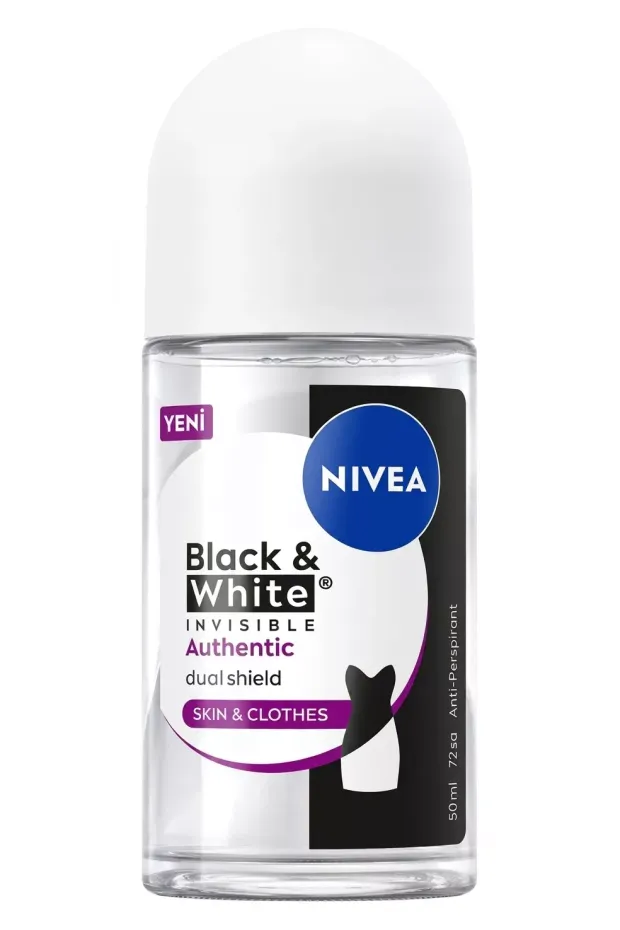 Nivea Black White Authentic Kadın Roll-On Deodorant 50 ml